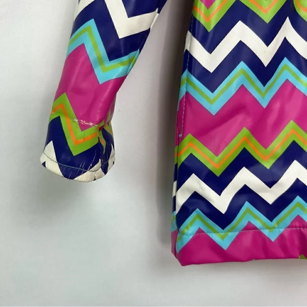Hartstrings Purple and pink lined raincoat with hood